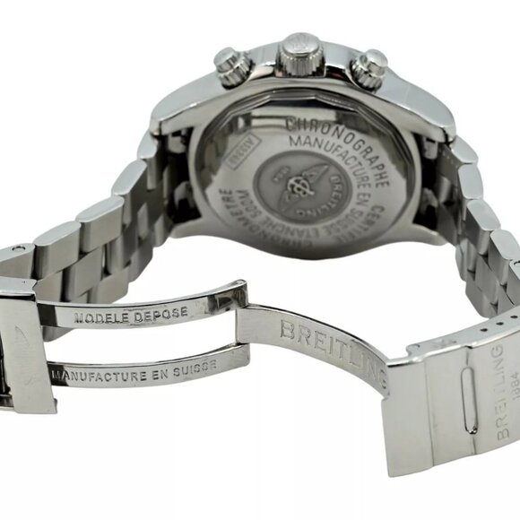 Breitling Men's 42mm Super Ocean 500M Black Dial Automatic SS Watch Ref: A13340! - Picture 9 of 10